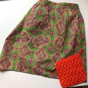 Vintage 60s apron and hot mitt